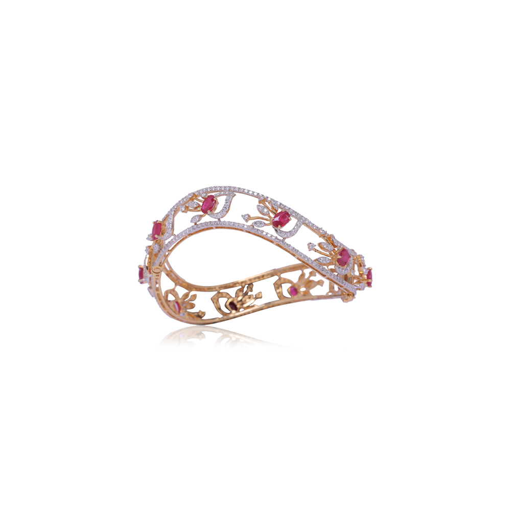 Enchanting Ruby Bangle