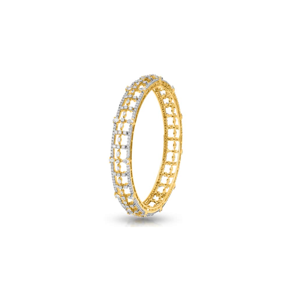 Floret Diamond Bangle