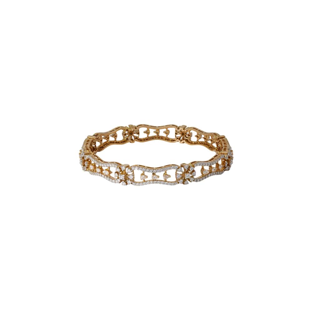 Elementary Diamond Bangle