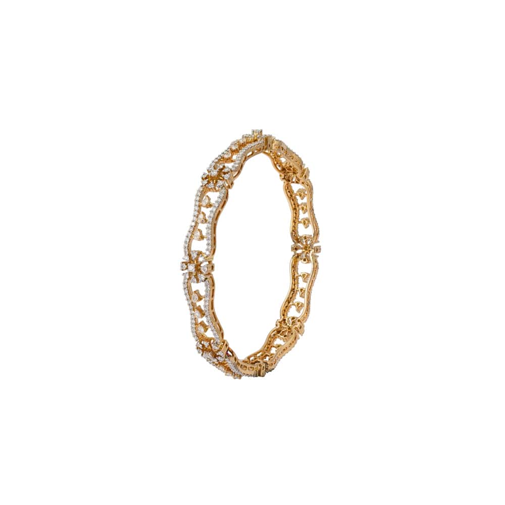 Elementary Diamond Bangle