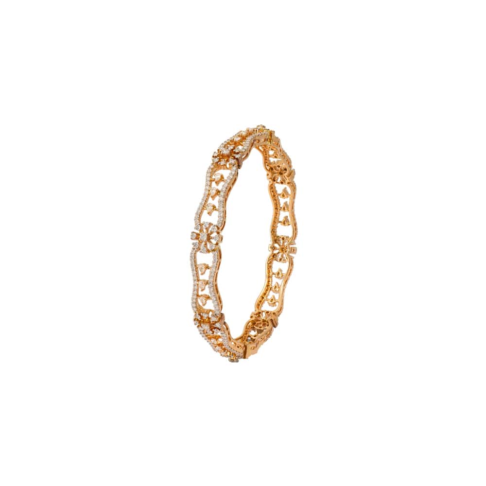 Elementary Diamond Bangle