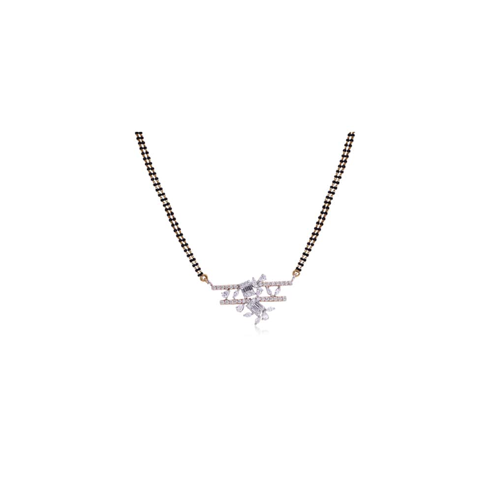 Aligned Motif Diamond Pendant