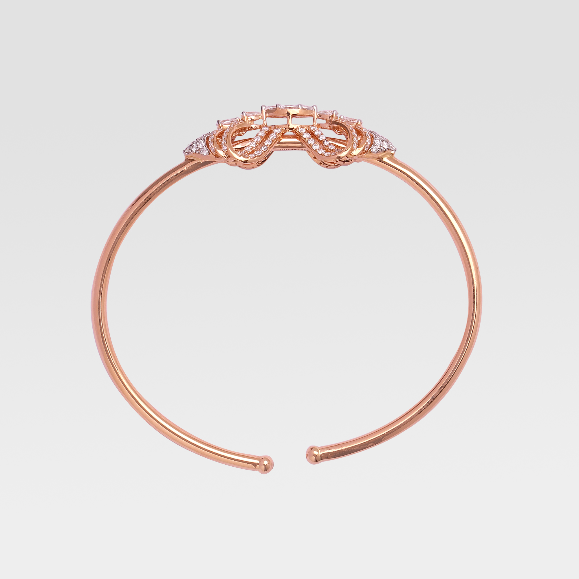 The Curved Layers Diamond Bracelet