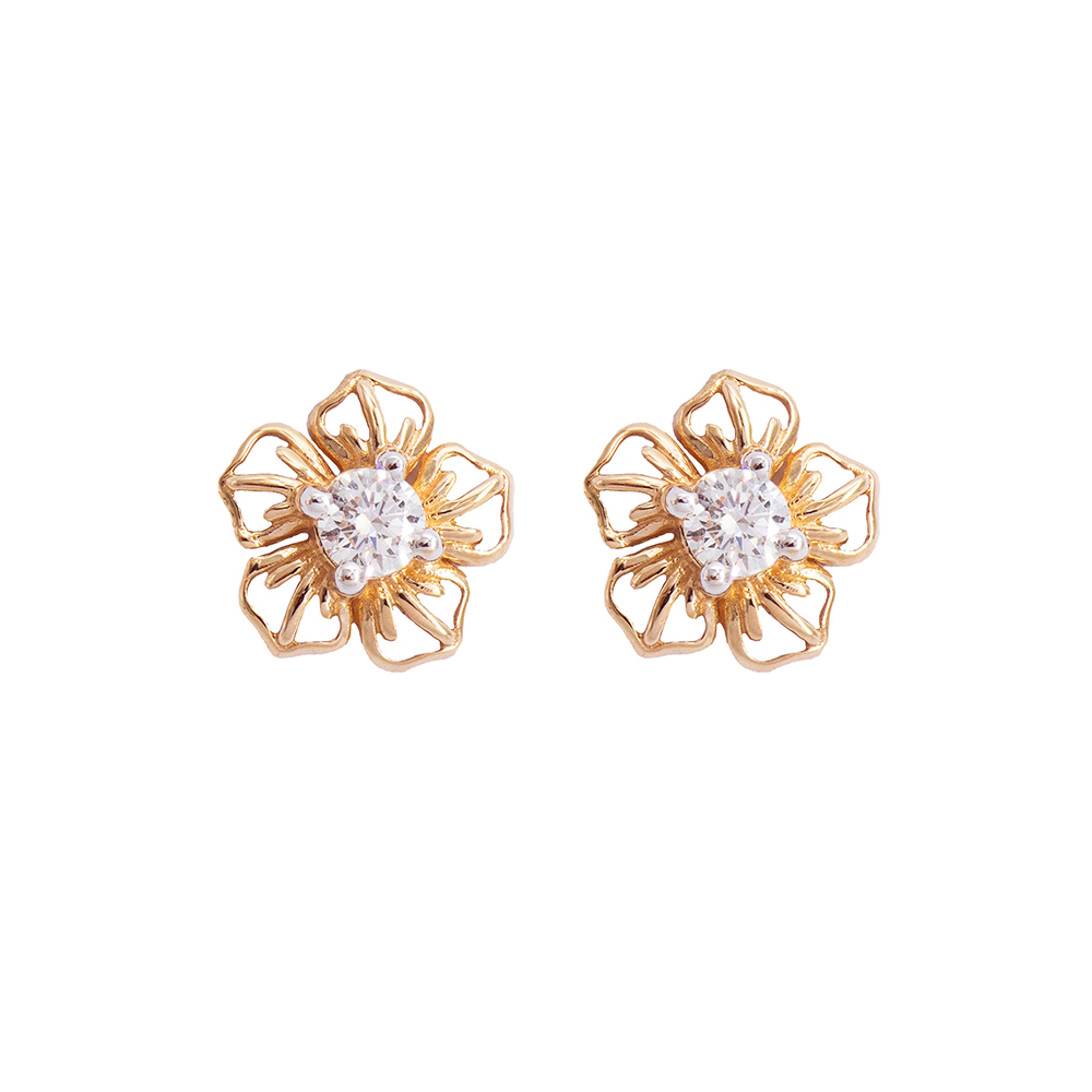 Blossom Diamond Baby Earrings