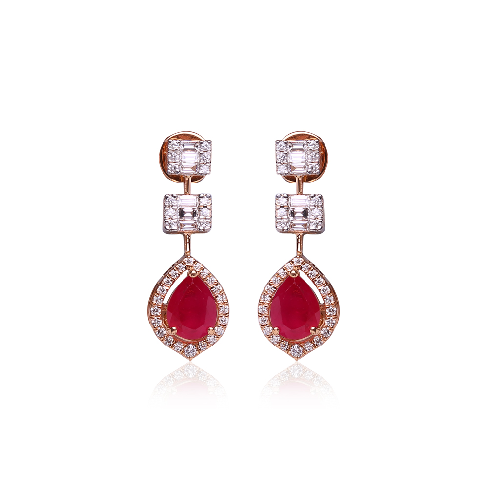 Dainty Diamond Earrings