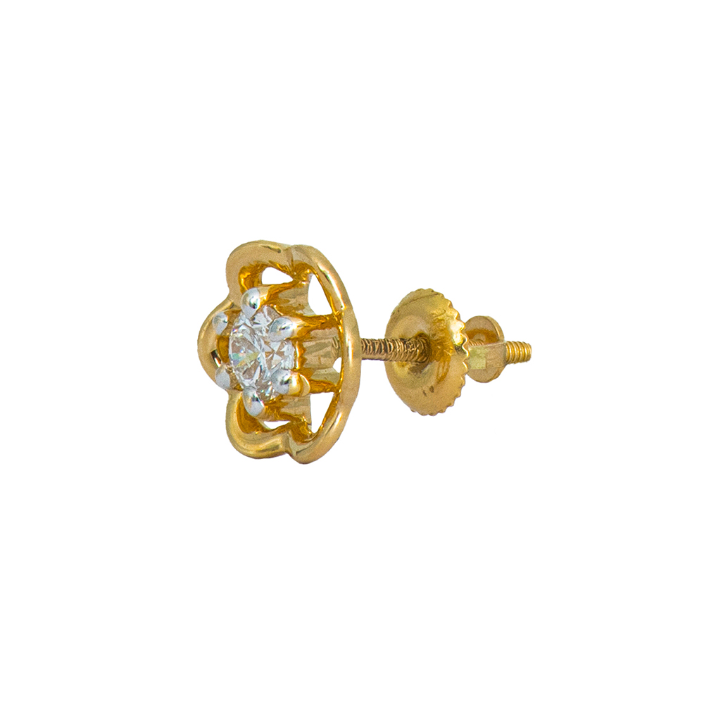 Gleaming Flower Diamond Studs