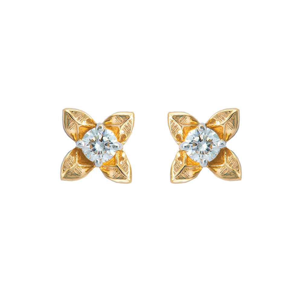 Artistic Diamond Baby Earrings