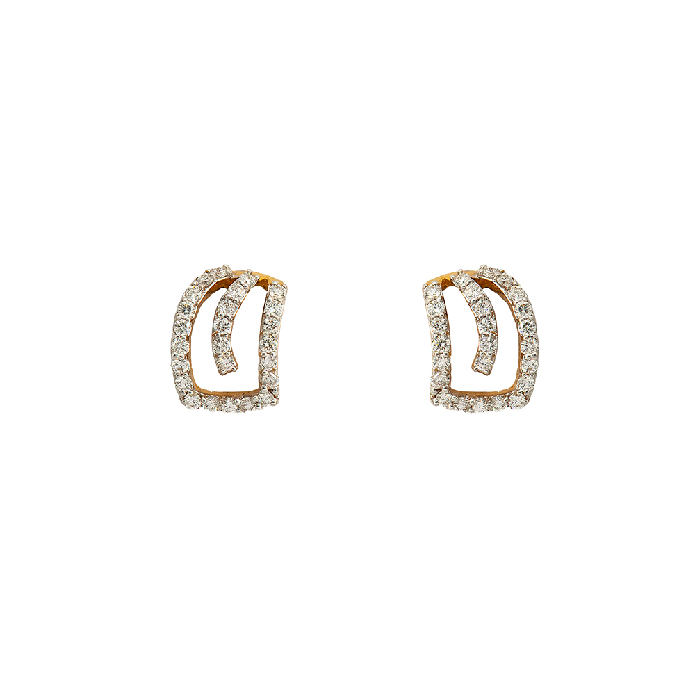 Curvy Diamond Studs