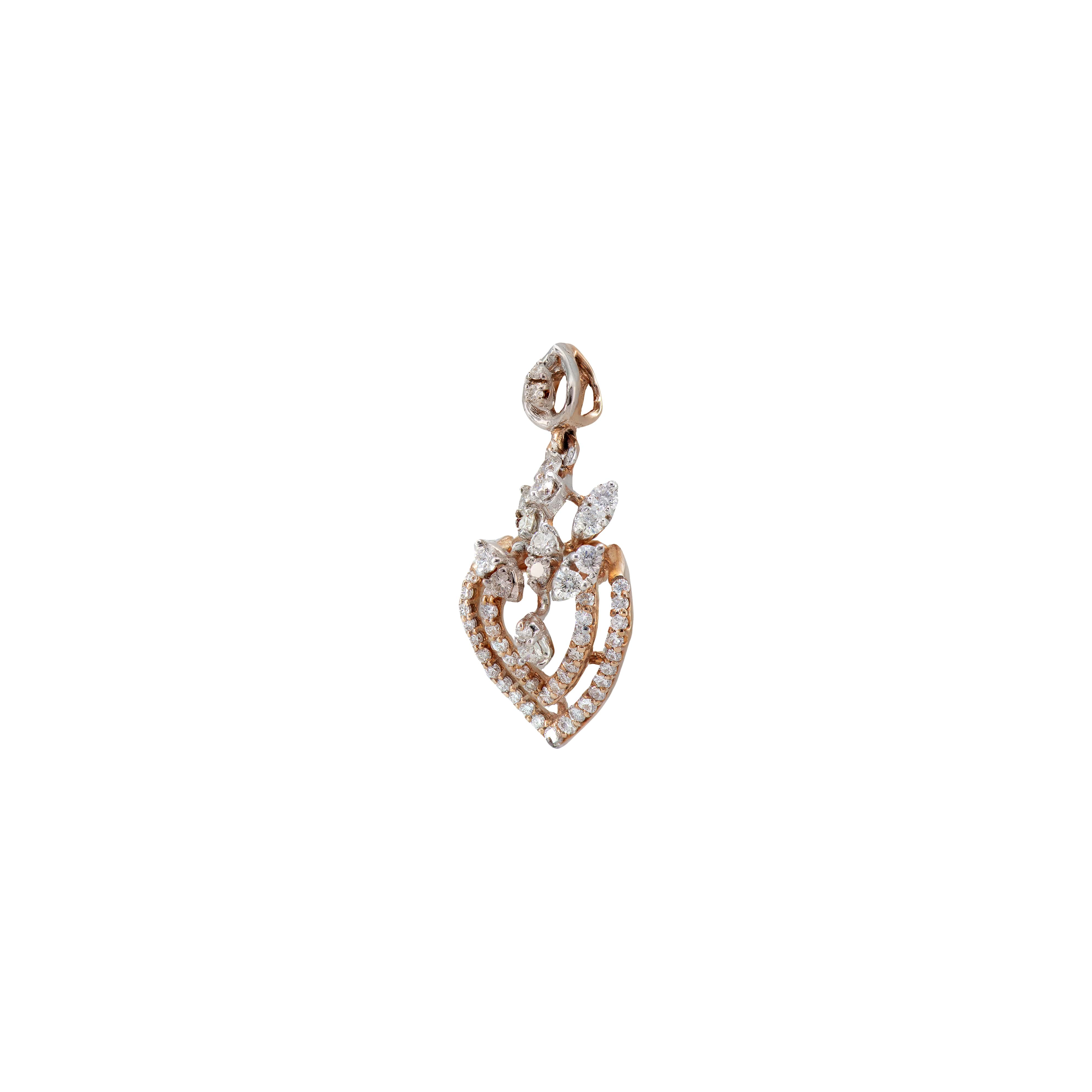 Rose Gold Diamond Earrings