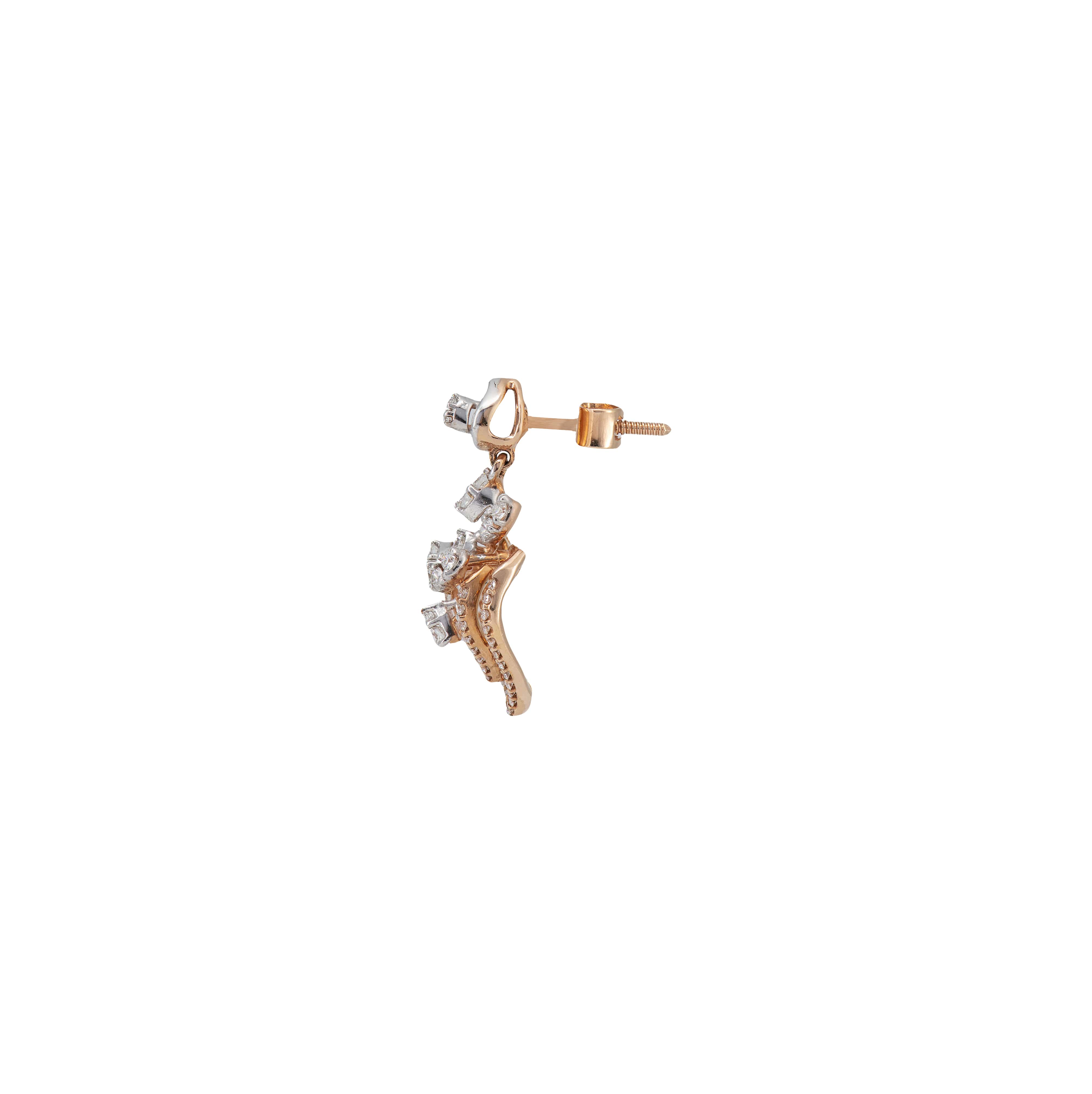 Rose Gold Diamond Earrings