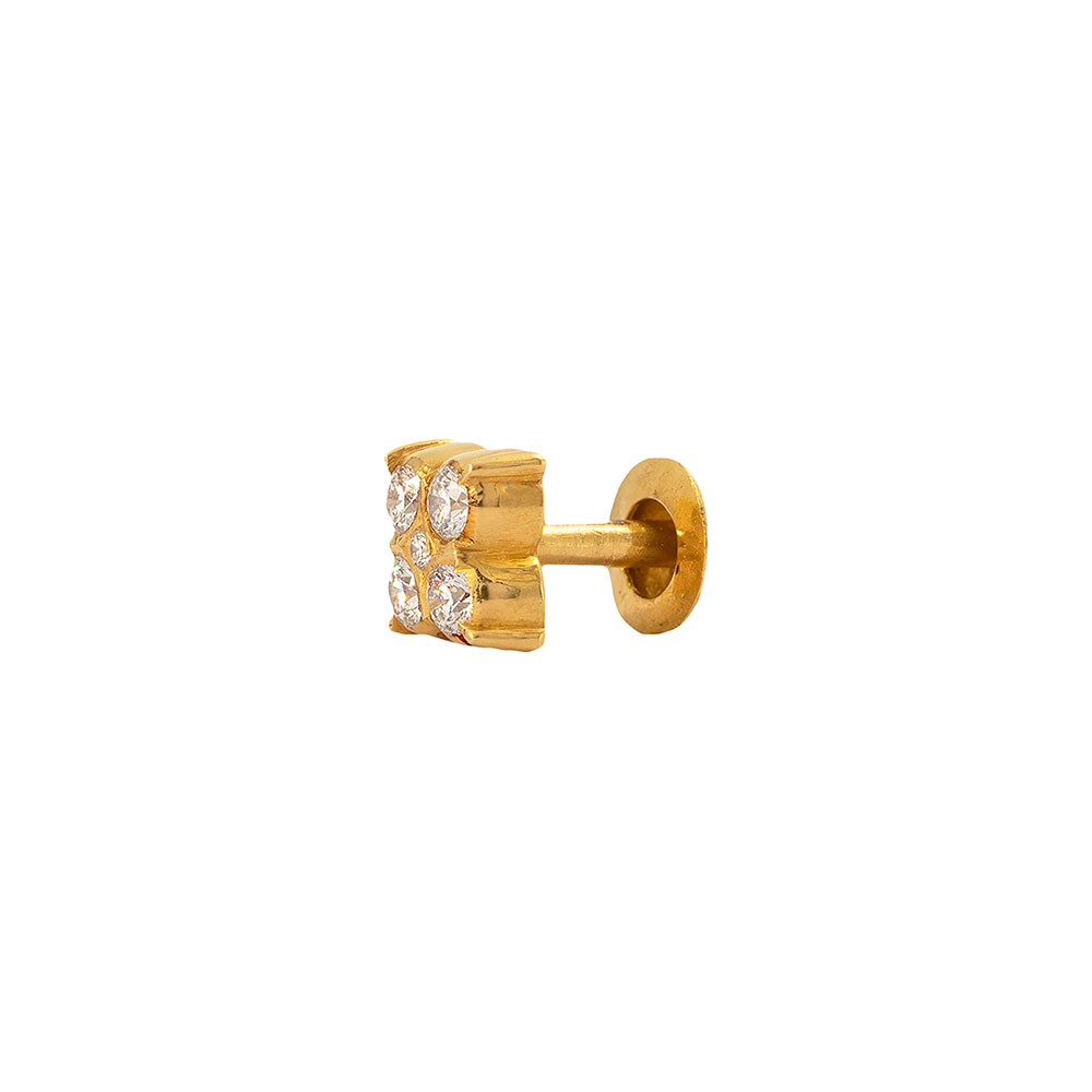 Solitaire Close Setting Diamond Studs