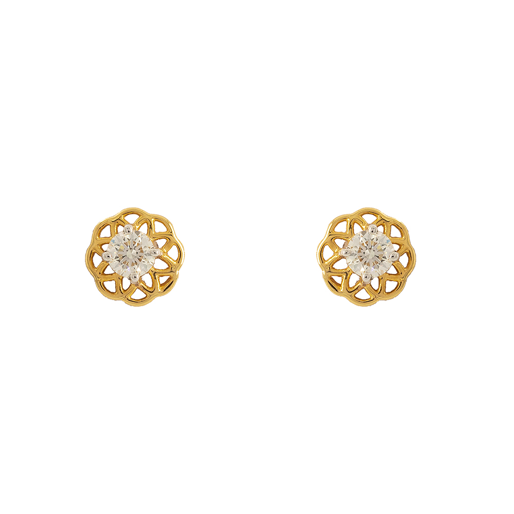 Filigree Diamond Baby Earrings