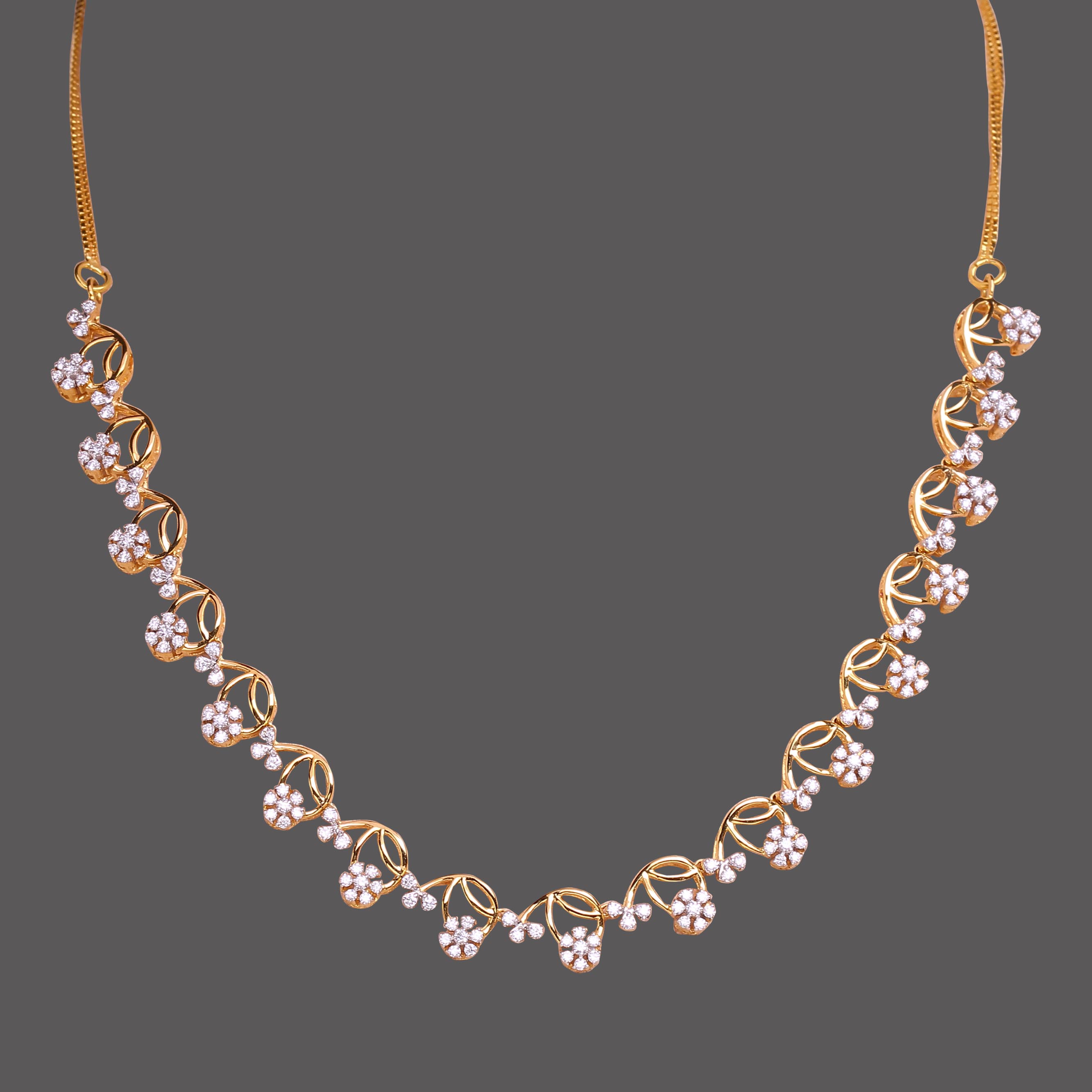 Charming Florets Diamond Necklace