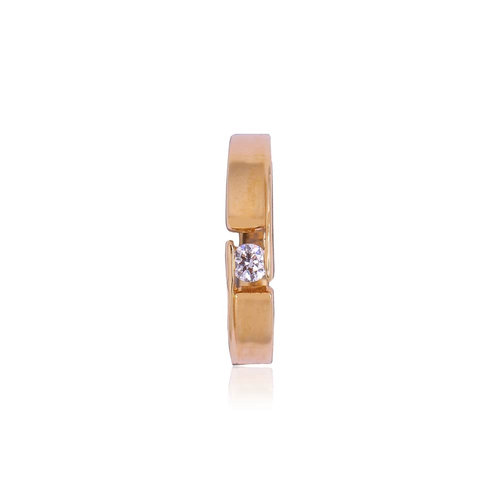 Barsetting Solitaire Diamond Ring