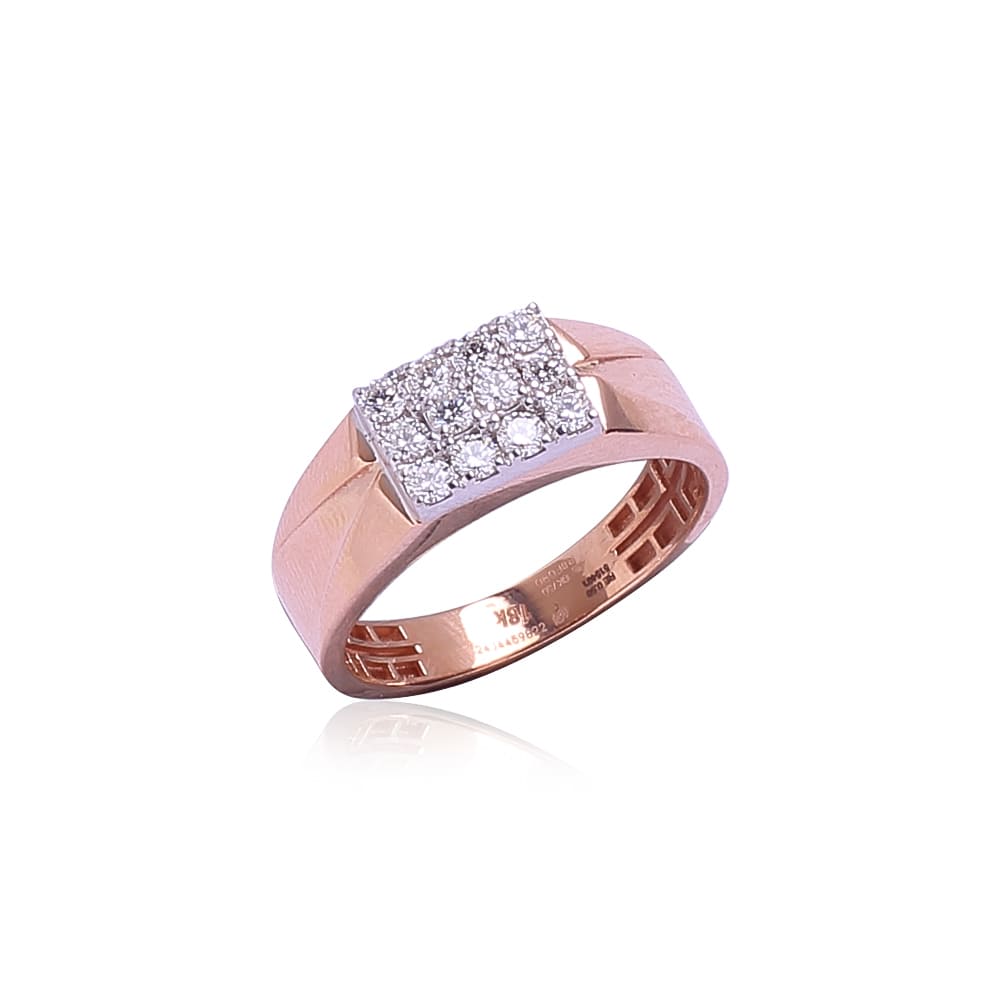 Elegant Mens Diamond Ring