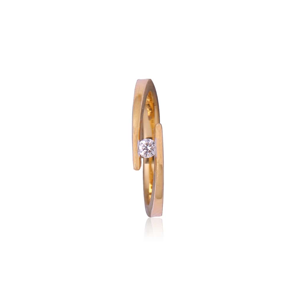 Blossom Solitaire Diamond Ring