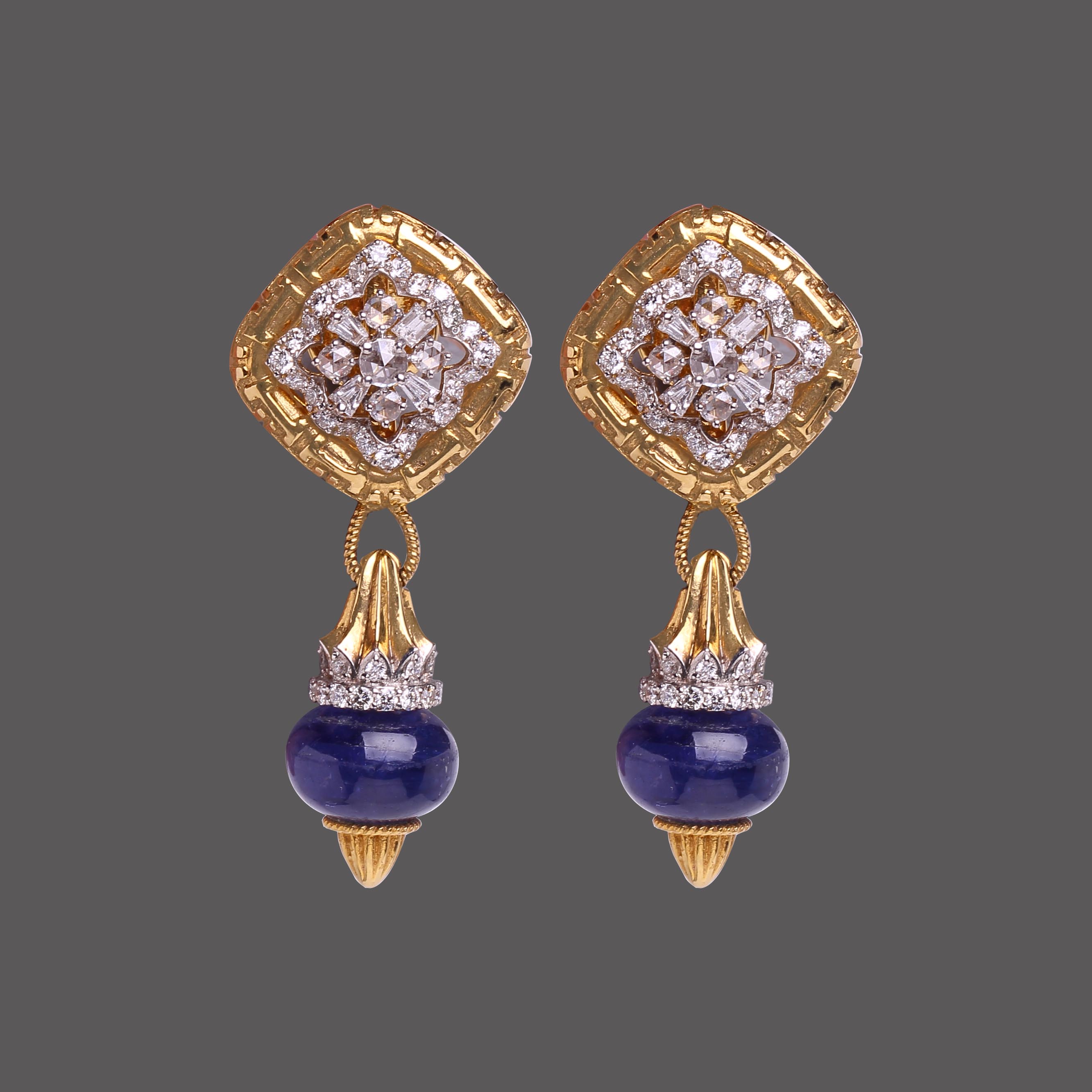 Blue Sapphire Diamond Tops