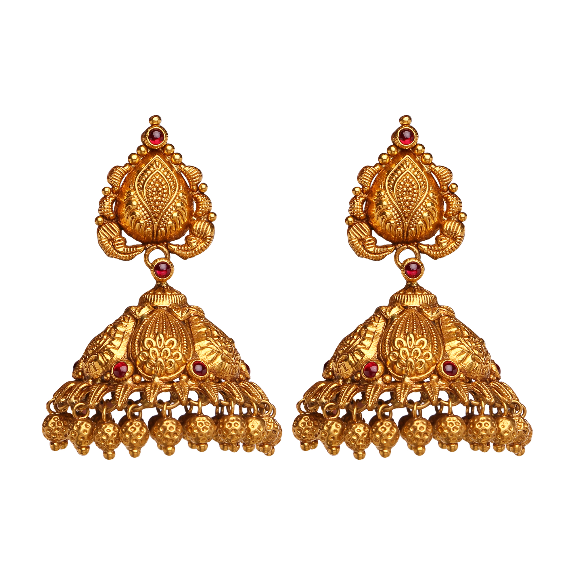 Magnificient Gold Jhumkis