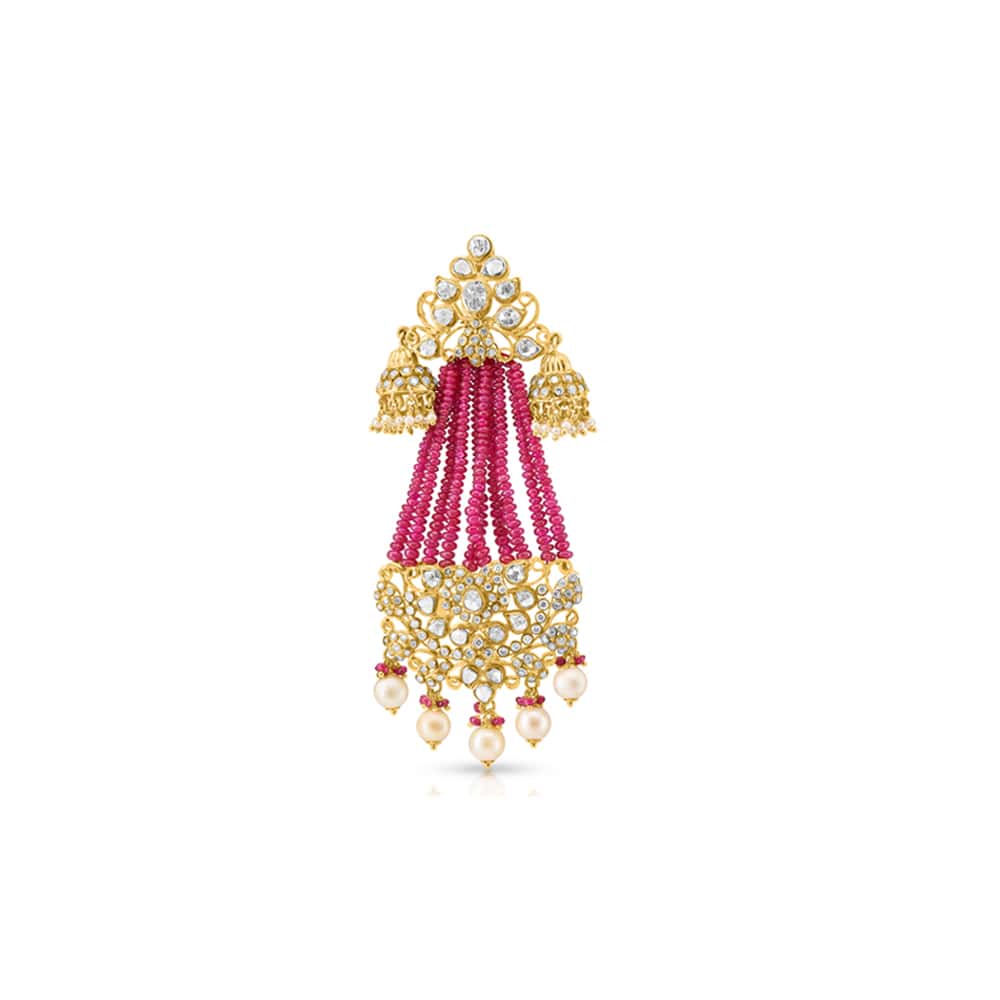 Ruby Polki Jhumki