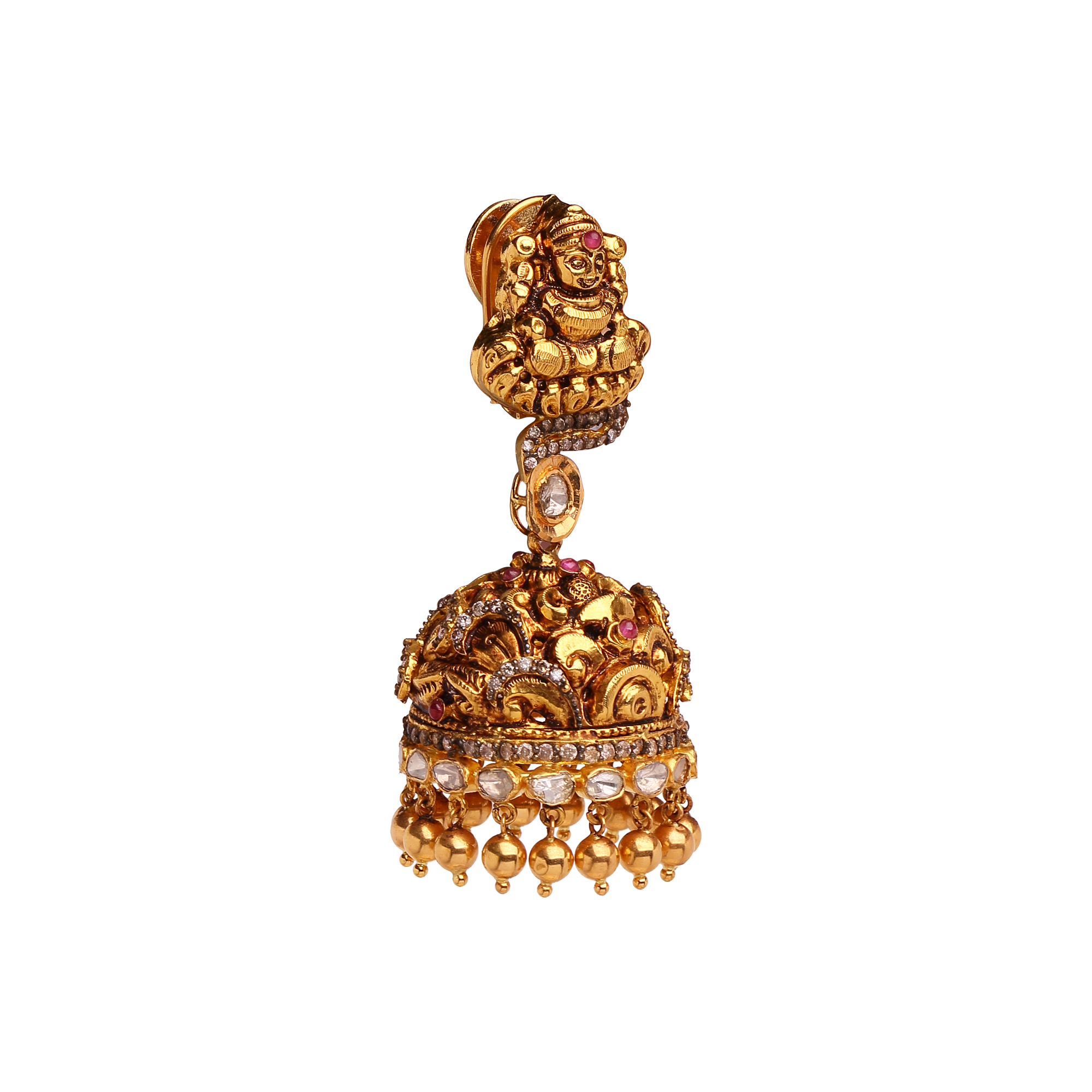 Royal Polki Jhumkis