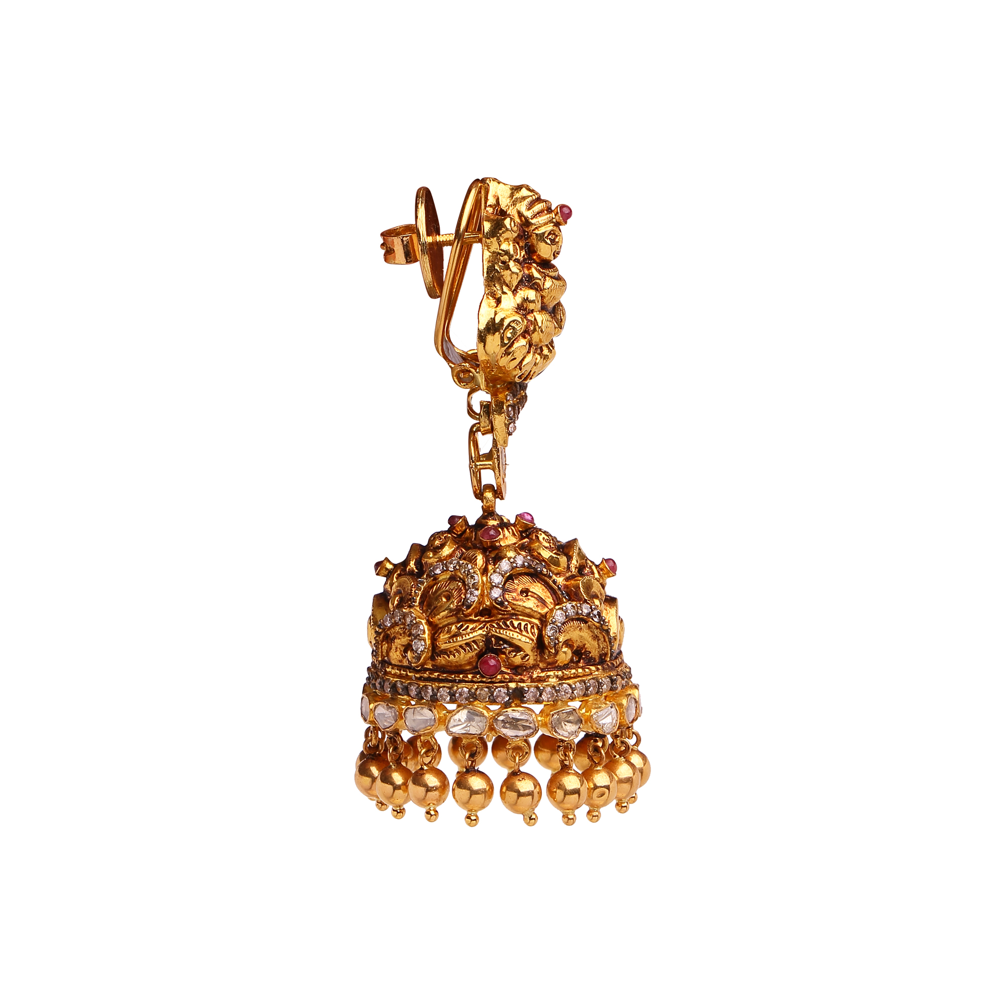 Royal Polki Jhumkis