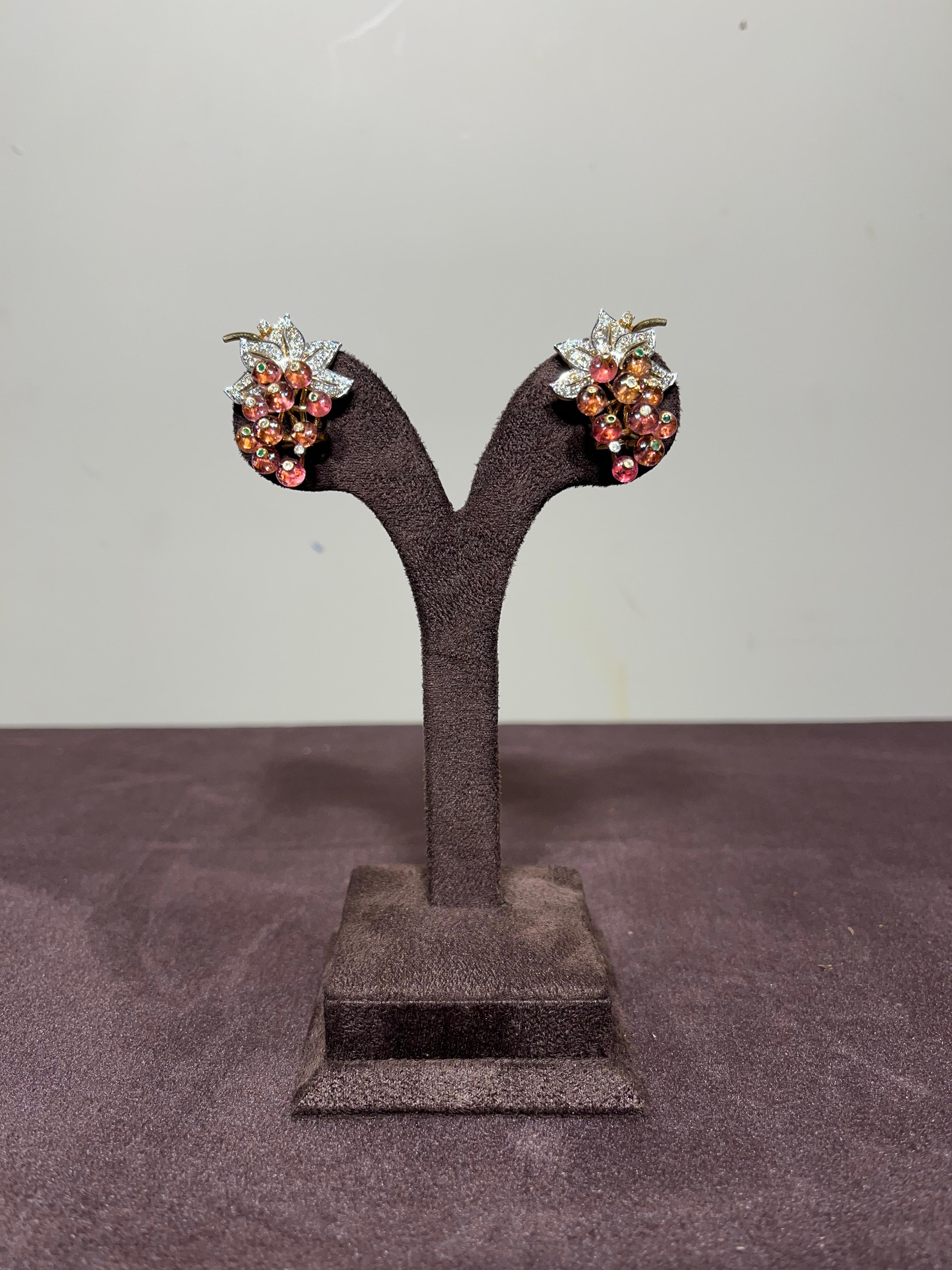 Nature Inspired Tourmaline Earrings