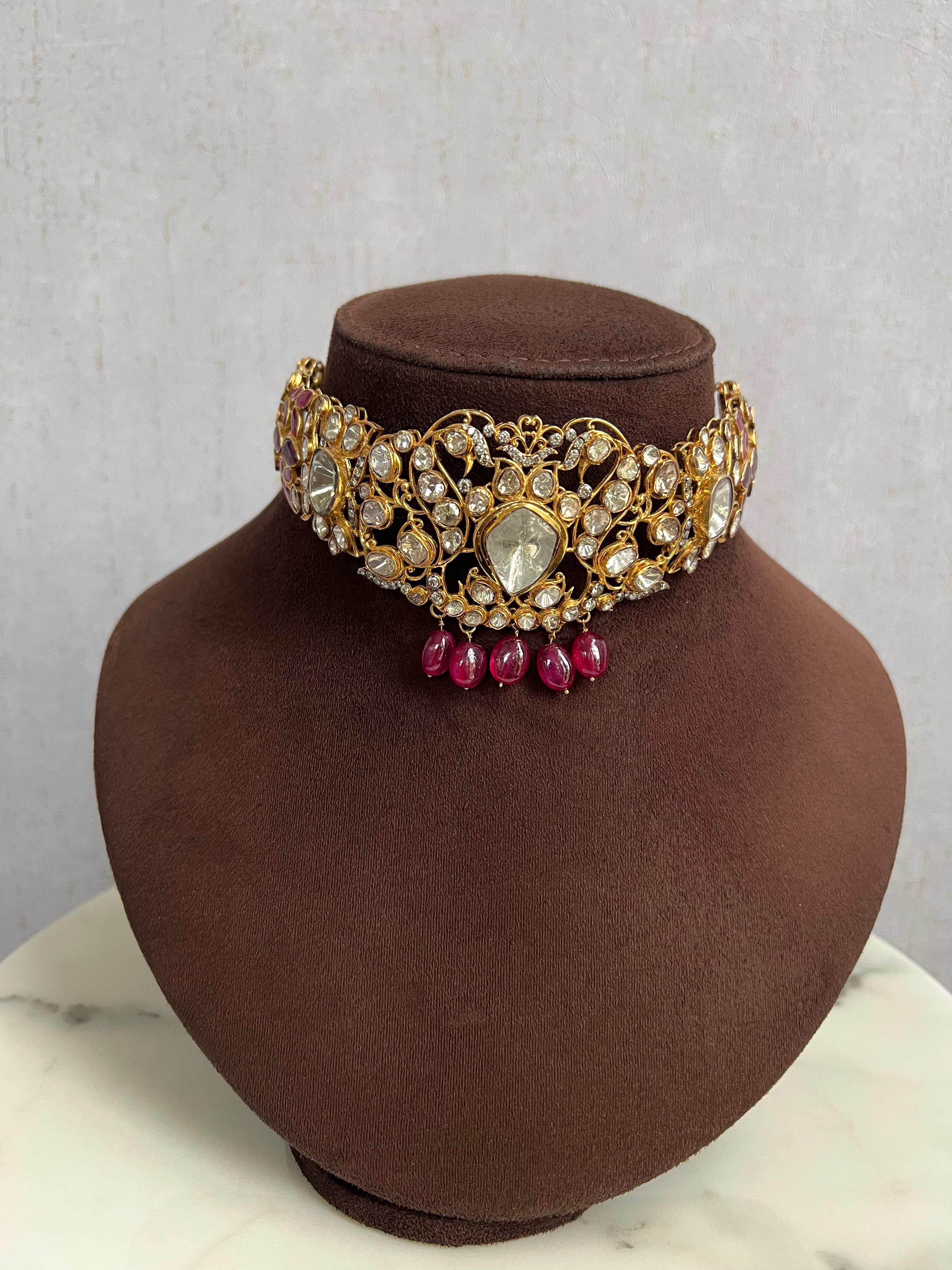 Polki Choker with Rubies Polki Choker with Rubies